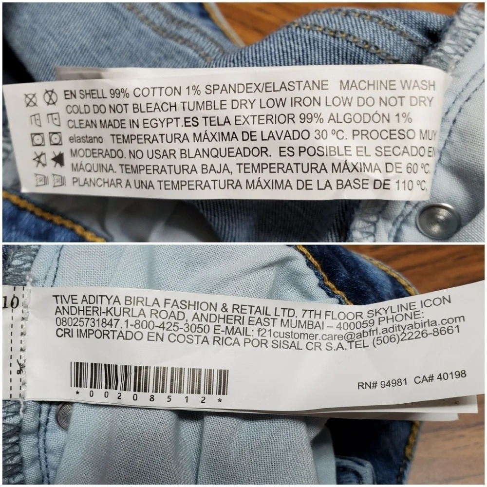 Forever 21 Distressed Step Hem High Rise Jeans - Picture 7 of 11